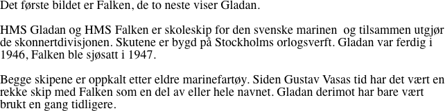 Det frste bildet er Falken,